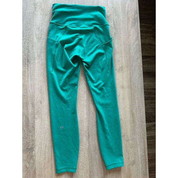 Lululemon Wunder Train High-Rise Tight with Pockets 25" Kelly Green Size 4 - Picture 4 of 6